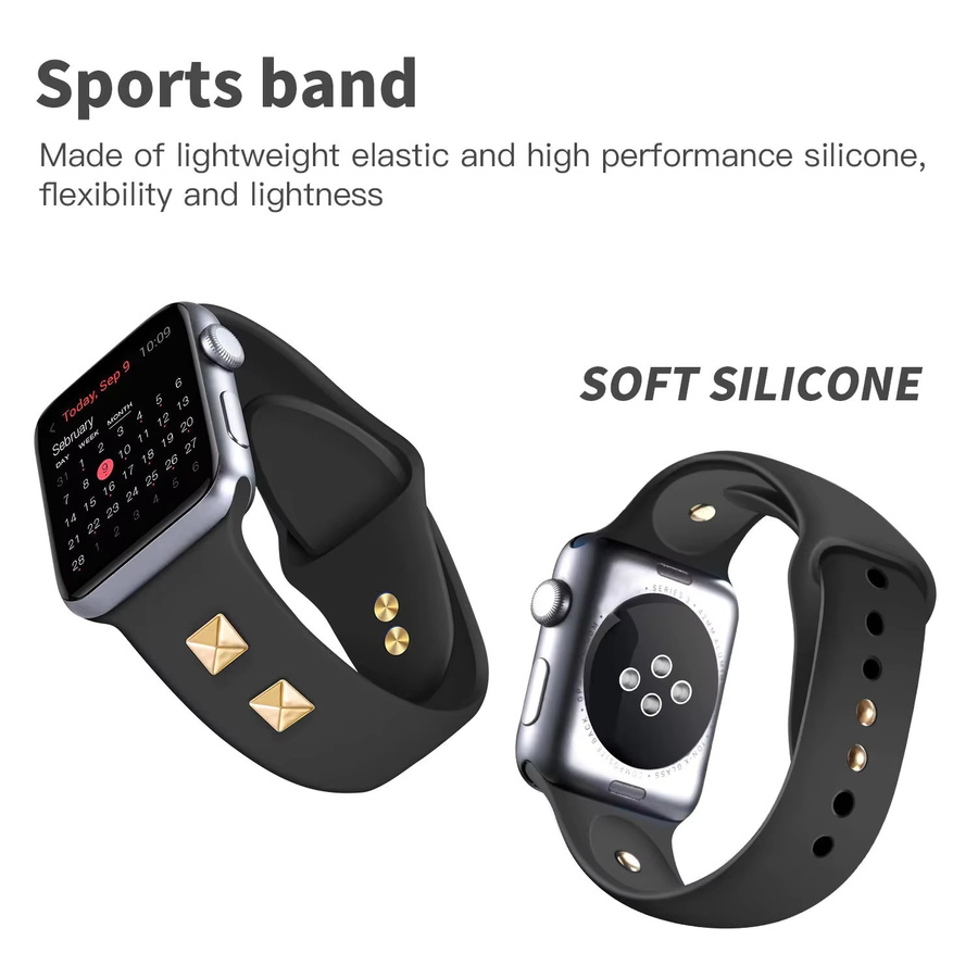 jansin Uhrenarmband Silikon, Niet, Unisex - Bild 2