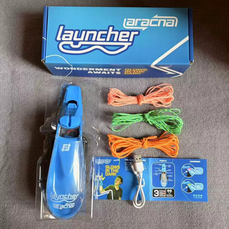 Laracna Zipstring Rope Launcher, Elektrische Schleuder, automatisch einziehbar, leuchtet im Dunkeln - Bild 4