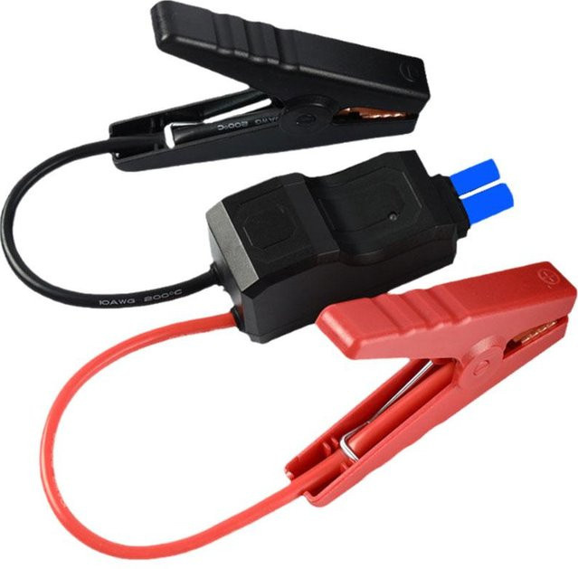 Auto Notfall Jump Kabel mit EC5 Start Clip und Krokodilklemmen in Rot - Bild 1