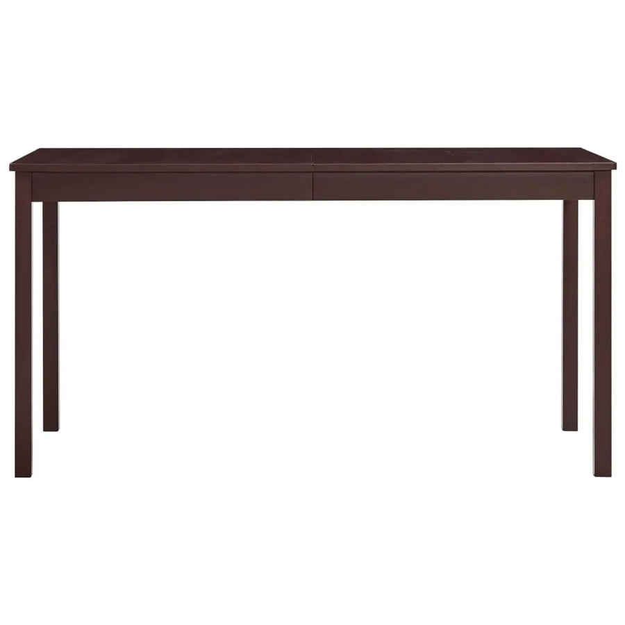 vidaXL Esstisch aus Kiefernholz in Dunkelbraun, B/T/H: 140 x 70 x 73 cm - Bild 2
