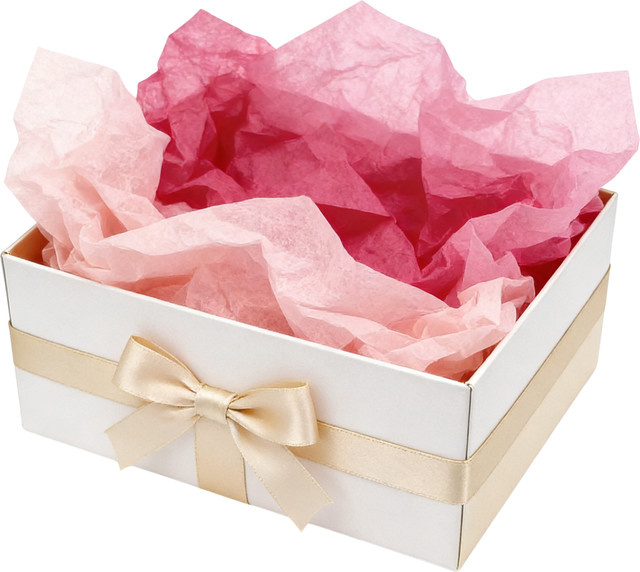 30 Blatt Schneeflocken-Geschenkpapier in Lila und Pink, B: 50 cm, H: 35 cm - Bild 1