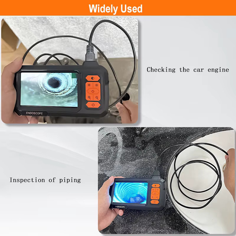 ZYPUSON Industrielles Endoskop mit Doppellinse, 8mm Kamera, IP67 Wasserdicht, starres Kabel in Schwarz - Bild 5