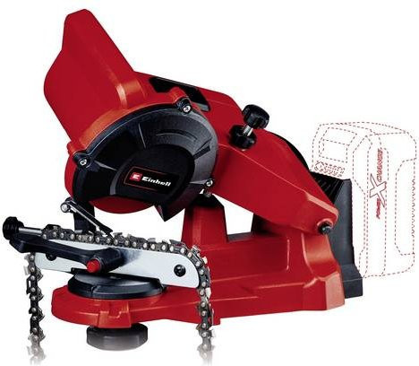 Einhell Akku-Sägekettenschärfgerät GE-CS 18 Li Solo Power X-Change in Rot - Bild 1