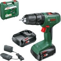 Bosch Akku-Zweigang-Schlagbohrschrauber EasyImpact 18V-40 in Grün/Schwarz mit 2x PBA 18V 1,5Ah Akkus - Bild 1