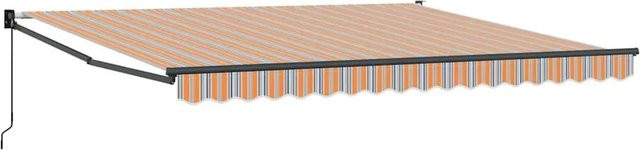 vidaXL Einziehbare Markise aus Polyester und Metall mit manueller Bedienung, Breite: 300 cm, Ausladung: 165 cm - Bild 1