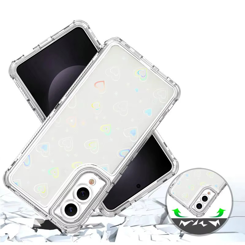 Transparente Schutzhülle für Xiaomi Poco C75, M6, X5 Pro, X7 und C65 mit Laserpapier-Effekt - Bild 3