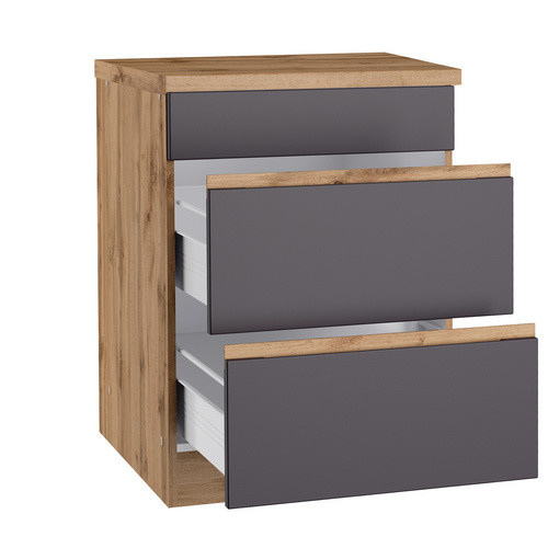 HELD MÖBEL Kochfeldumbauschrank Tampa in Grau, B/H/T: 60 x 86 x 60 cm - Bild 2