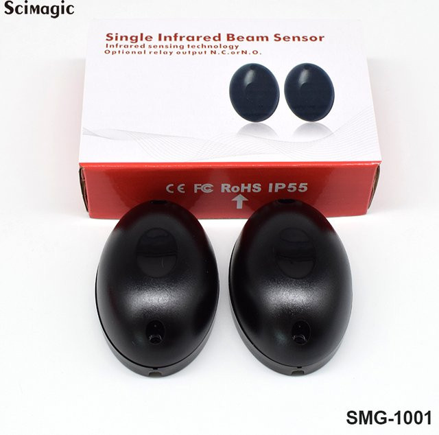 DOORHAN Infrarot-Sicherheitsstrahl-Sensor Fotozellendetektor für Garagentore in Schwarz - Bild 1