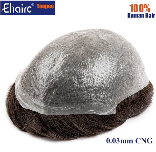 Permier Herrenhaarprothese, 100 % Echthaar, 15,2 cm - Bild 1
