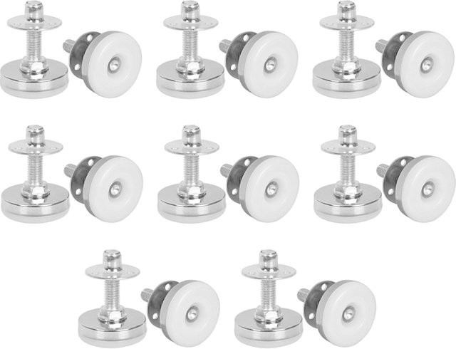 NERISXB 16er Set Verstellbare Möbelgleiter mit T-Mutter Schraube, Farbe: Silber, M8 x 30 mm - Bild 1
