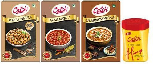 Catch Punjabi Combo Chhole Masala Rajma Masala Dal Makhani Masala & Asafoetida 350 g - Bild 1