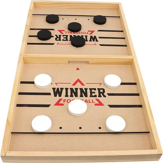 Fishine Holz Hockeytisch, Desktop Battle, 2 in 1, beige - Bild 1