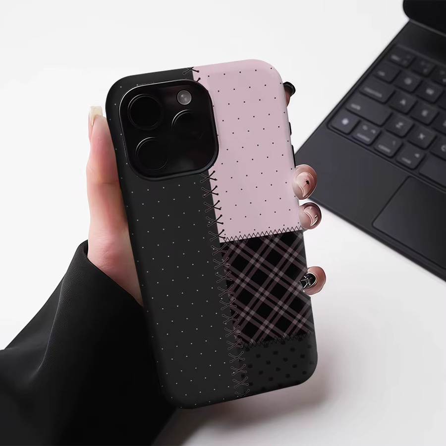 Patch Dot Magnetische Handyhülle für iPhone 17 16 15 14 13 Pro Max Plus Single oder Double-Layer Tough Case - Bild 5