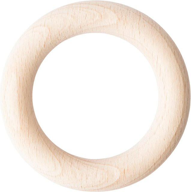 Rico Design Holzring Rassel Natur - Bild 1