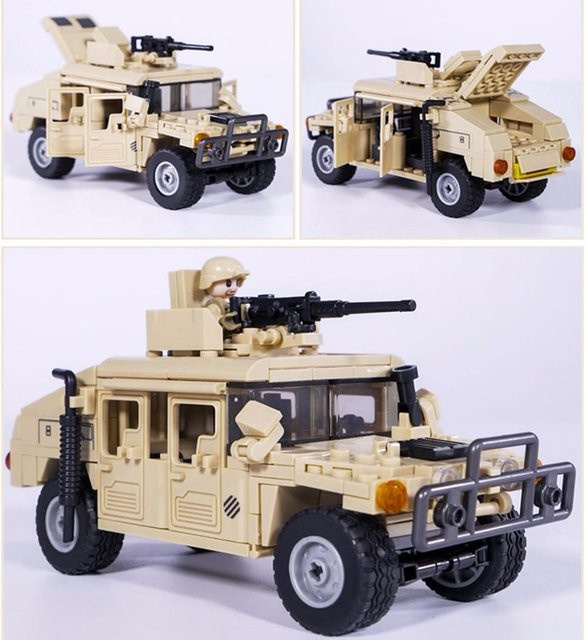 Activating Toys Militärserie H1 Fahrzeug Panzer, Bausteine, 265 Teile, ab 6 Jahren - Bild 1