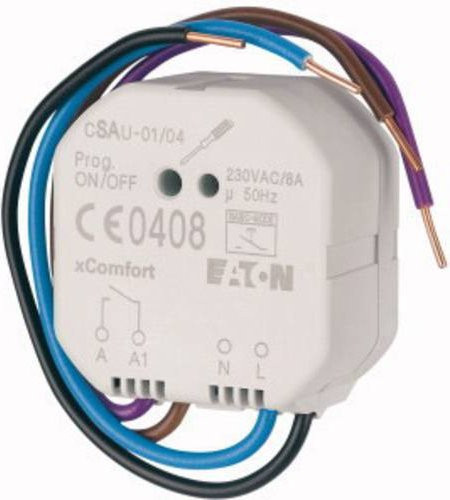 Eaton xComfort Schaltaktor CSAU-01/04 in Weiß mit einer maximalen Schaltleistung von 1840W - Bild 1