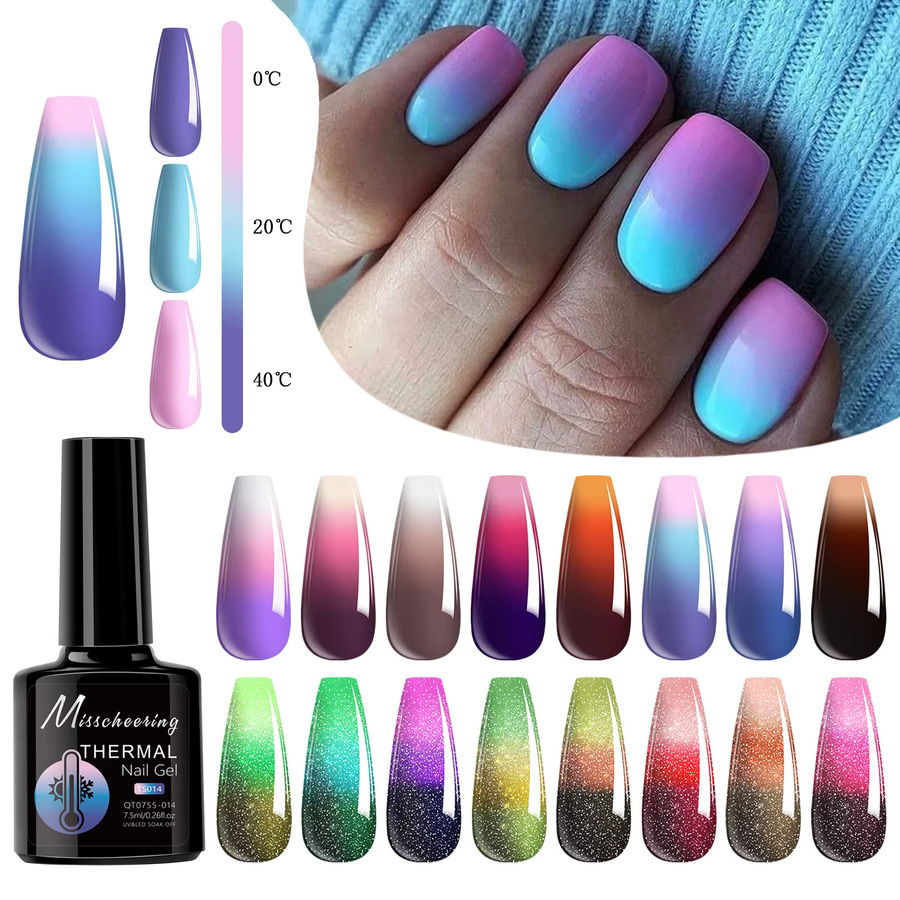 Misscheering Aurora-Thermo-Nagellack, 7,5 ml, Glänzend, Gel, 04 - Bild 2
