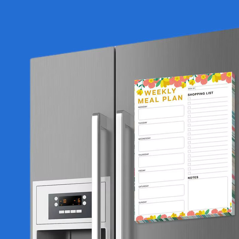 Magnetischer Mahlzeitplaner für den Kühlschrank mit 60 Abreißblättern in Multicolour zur wöchentlichen Planung - Bild 2