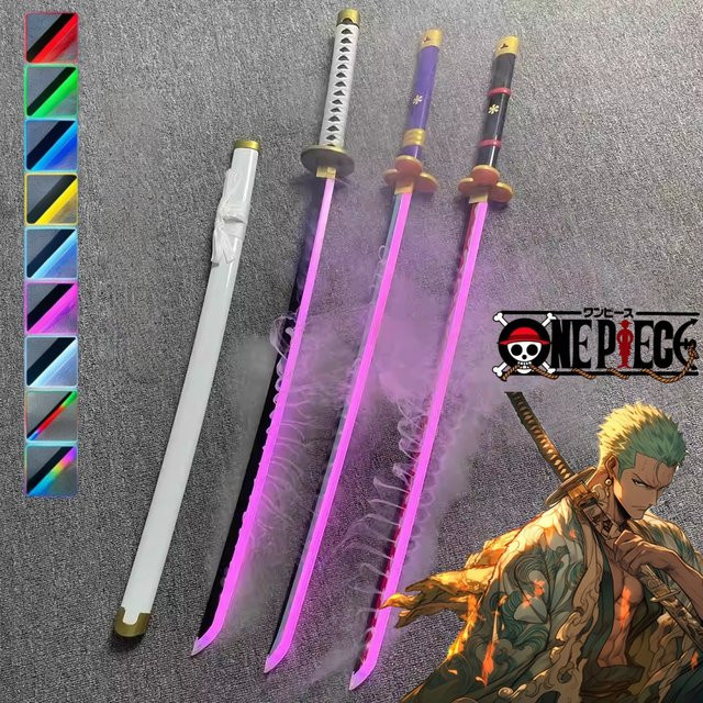 Bandai One Piece Roronoa Zoro Katana LED Nebelschwert, Zubehör, Holz - Bild 1