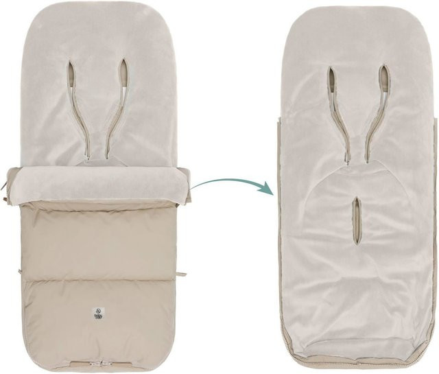 Babycab Winterfußsack Kemi für Kinderwagen und Buggy in Beige mit Fleece-Futter - Bild 1