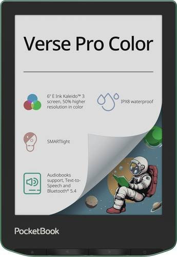 PocketBook Verse Pro Color eBook-Reader mit 6 Zoll E-Ink Display in Sage und Black mit Bluetooth - Bild 1