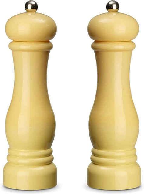 Echtwerk Salz- und Pfeffermühlen Set aus Kunststoff, 2er Pack, Beige, B/H/T: 7 x 21 x 21 cm - Bild 1
