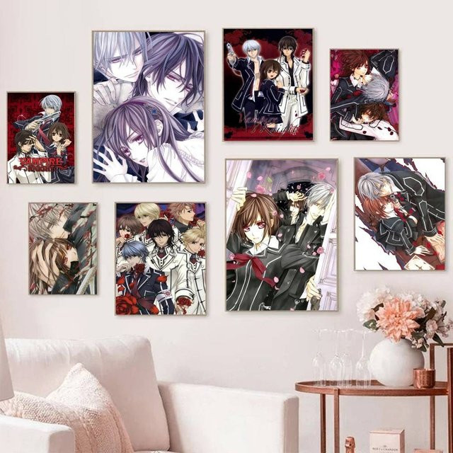 Selbstklebendes und wasserfestes Anime V-Vampire Knight Poster aus Papier in Multicolour - Bild 1