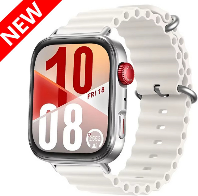Uhrenarmband Silikon, Weiß, Huawei Watch Fit 3 4 Pro - Bild 1