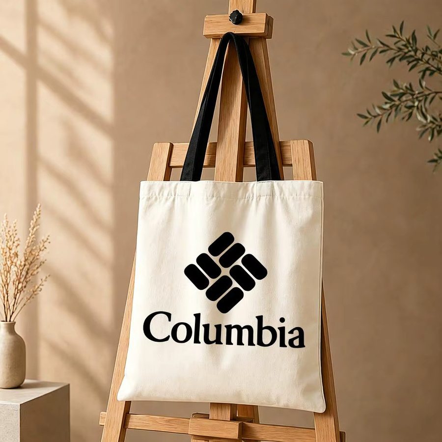 Columb Canvas Aufbewahrungstasche für Schule, Reisen und Einkäufe in Schwarz oder Weiß, B: 35,0 cm, T: 30,0 cm - Bild 4