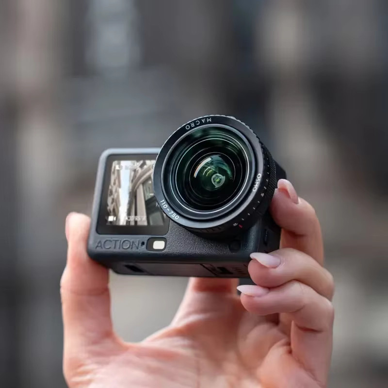 DJI Osmo Action 6 Makroobjektiv in Schwarz mit einstellbarer Brennweite von 11 cm bis 75 cm - Bild 2