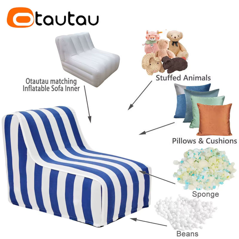 Otautau Outdoor Sitzsack Liege Abdeckung in Gelb ohne Füllstoff B/T/H: 90 x 70 x 60 cm - Bild 2