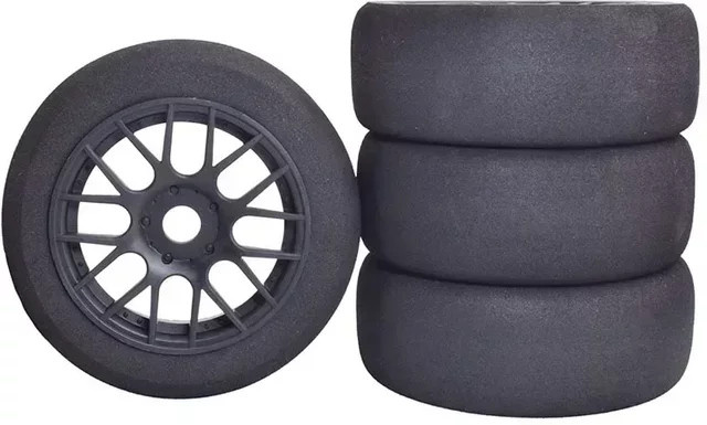 TIMEA 1/8 4WD Nitro Offroad-Schaumstoffreifen, 4-teiliges Set, Schwarz - Bild 1