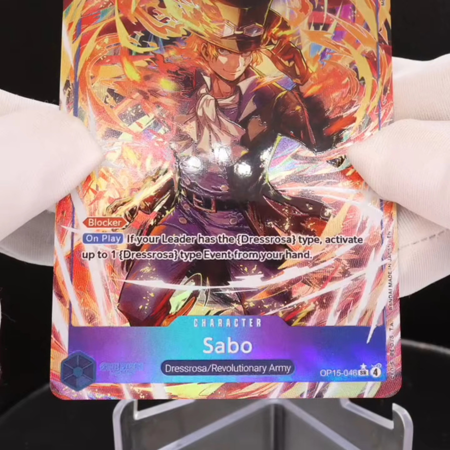 Bandai One Piece Sabo, Sammelkarten, Blau, Englisch - Bild 3