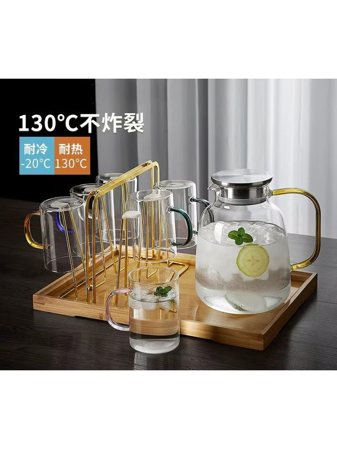 VINRITO Glas-Wasserkocher aus hitzebeständigem Borosilikatglas, transparent, 1800 ml und 2200 ml - Bild 4