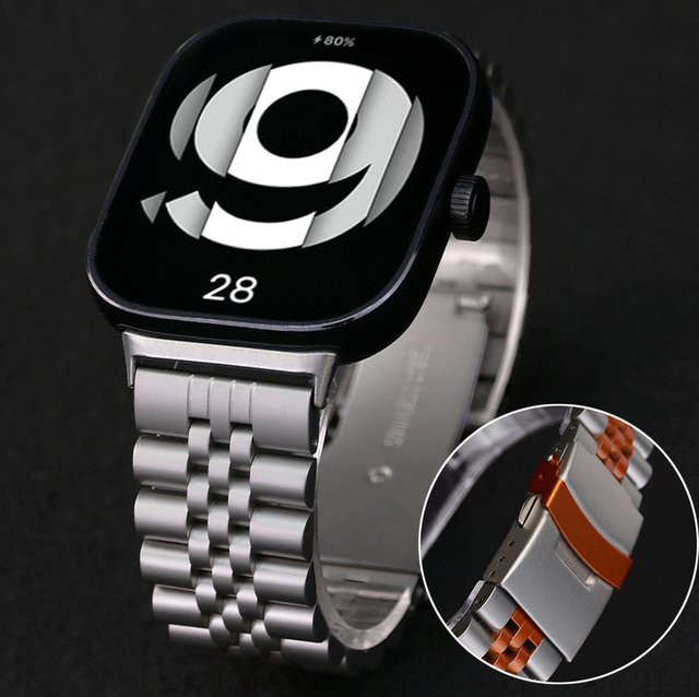 jansin Uhrenarmband Edelstahl, Silber, Herren - Bild 1