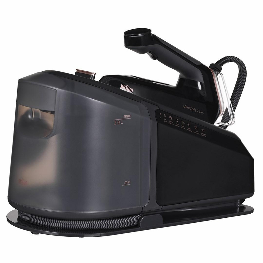 Braun CareStyle 7 Pro IS7286 BK Dampfbügelstation in Schwarz mit Kupfer und Roségold - Bild 7