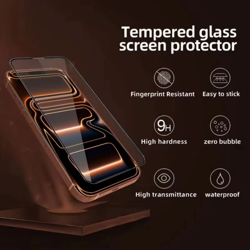 Amour Brave 5er-Pack 8K Panzerglas Displayschutzfolie für iPhone 17 Pro 16 15 14 13 12 Pro Max Plus 17e 16e Air transparent und hüllenfreundlich - Bild 2