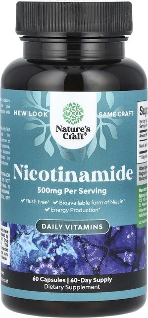 Nature's Craft Niacinamid, 60 Kapseln, 500 mg - Bild 1