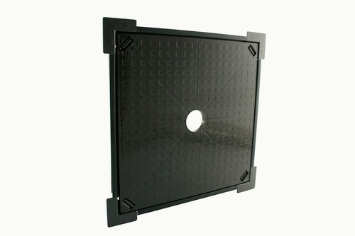 Marley Fliesenrahmen aus Kunststoff in Schwarz, B/B: 34,1 x 34,1 cm - Bild 1