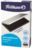 Pelikan Stempelkissen Nr. 1 in Schwarz mit Metallicgehäuse, Breite: 16 cm, Höhe: 9 cm - Bild 2