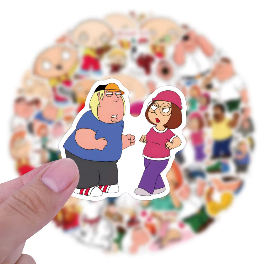 Bandai Family Guy Aufkleber, 55-teiliges Set, bunt - Bild 2