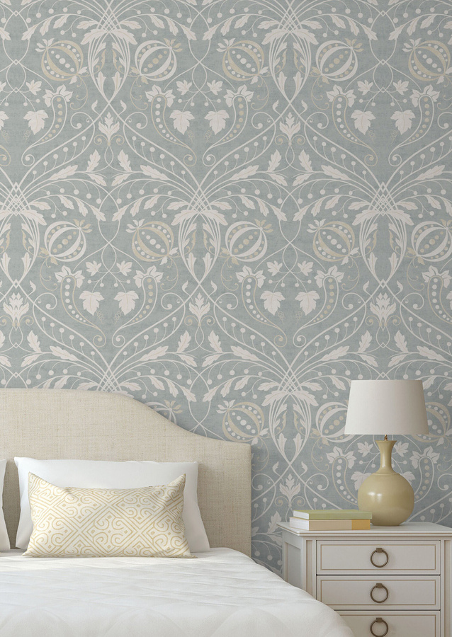 Lewis & Wood Tapete Chateau Sea Spray mit floralem Botanical-Design als Vlies-Tapete - Bild 1