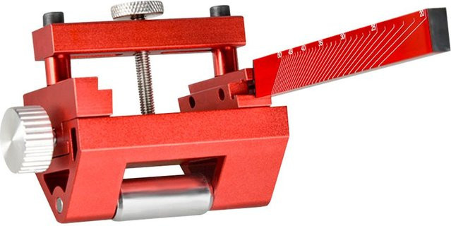 Kkmoon Winkelverstellbarer Spitzer aus Aluminium für Holzbearbeitung in Rot - Bild 1