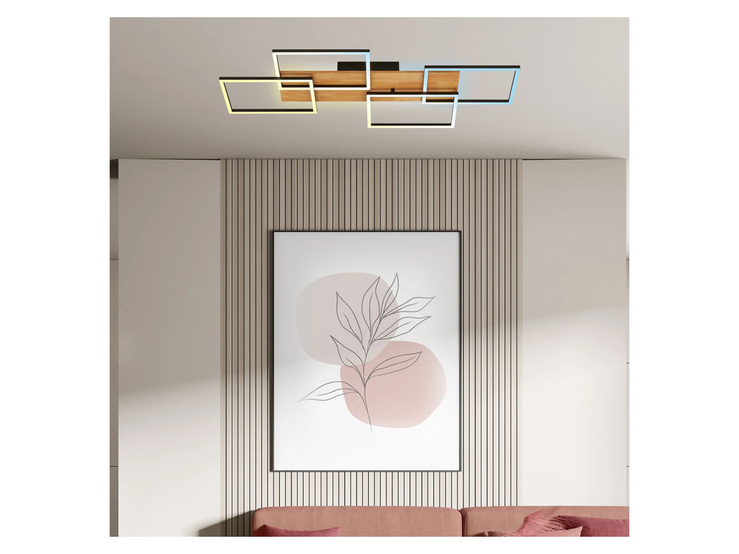 BRILONER CCT LED Deckenleuchte mit Backlighteffekt in Weiß, B: 95,5 cm, T: 41 cm - Bild 2