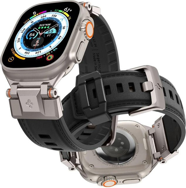 Spigen Uhrenarmband Durapro Armor Pu, Schwarz, Unisex - Bild 1