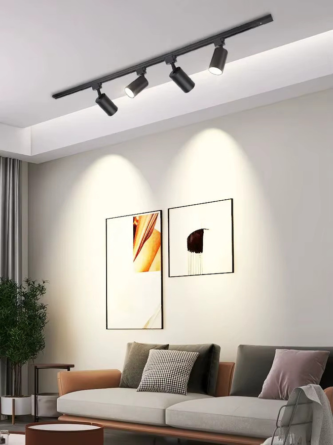 CANMEIJIA LED-Schienenlicht Set mit austauschbaren GU10-Leuchtmitteln aus Aluminium für Küche und Wohnzimmer - Bild 4