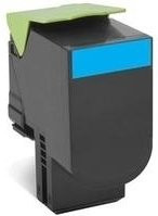 Lexmark Toner 802HC Cyan Laser Tonerkartusche mit 3.000 Seiten Kapazität (80C2HC0) - Bild 1