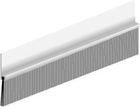 Ellen Türbodendichtung IBS 80 zum Schrauben aus Aluminium in Silber, H: 79 mm, L: 3000 mm - Bild 1