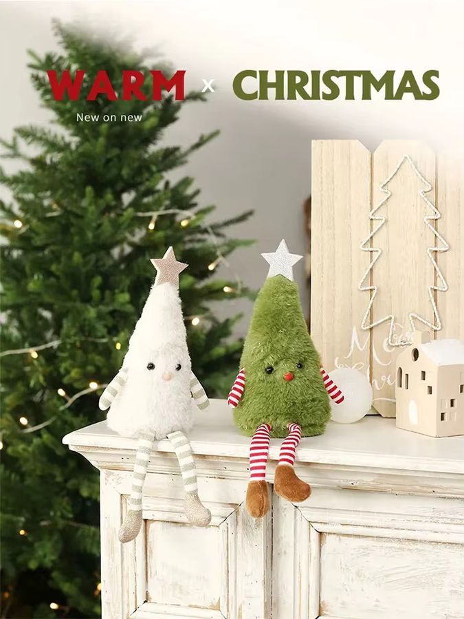 Niedliche Plüsch-Weihnachtsbaum-Puppe von XEZ als Weihnachtsdekoration für dein Zuhause und Partys - Bild 5
