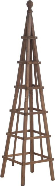 Rankgitter MCW Q19 aus Tannenholz in Braun, H x B x T: 148 x 33 x 33 cm - Bild 2